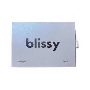 New Blissy 100% Pure Mulberry Silk Pillowcase - Queen, Champagne